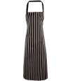 PR110 Stripe Apron Black / White colour image